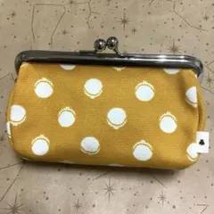 AYANOKOJI 綾小路 がま口ポーチ がまドット柄 山吹色 匿名送料込み！