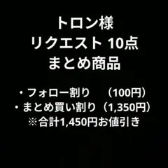トロン様 リクエスト 10点 まとめ商品