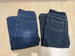 大人気　petit main のデニム2本セット