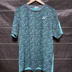 YONEX 波模様 シャツ XO 青/緑