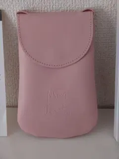 MARY QUANT ピンク レザーポシェット 新品未使用ノベルティ