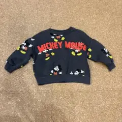 ZARA ミッキーマウス トレーナー 100cm チャコールグレー　スゥエット