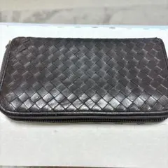 Bottega Veneta イントレチャート 長財布 ダークブラウンのサムネイル