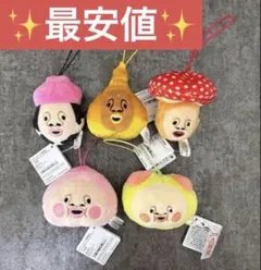 こびとづかん　フェイスマスコット　全５種　コンプセット