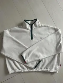 POLO ROGER ハーフジップスウェット ホワイト