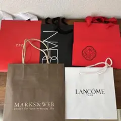 コスメ ブランド ショッパー 紙袋 　まとめ　５点セットのサムネイル