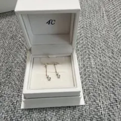4℃ 10K チェーン ピアス ピンクゴールドのサムネイル