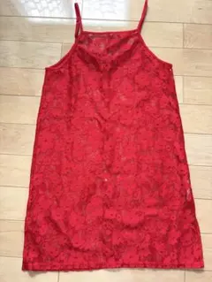 レース 花柄 キャミワンピース レディース　Mサイズ