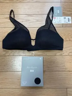 ユニクロMame KurogouchiメッシュブラジャーSショーツM¥2,990