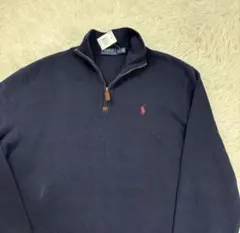 Polo Ralph Lauren ネイビー ジップアップセーター