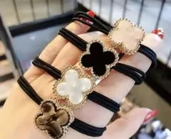 ヘアゴム セット フラワー 大理石 風 まとめ髪 ヘア ポニー アレンジ