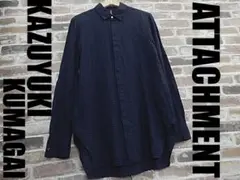 kkk様専用！　　アタッチメント＊ギンガムチェックリネンシャツ#253