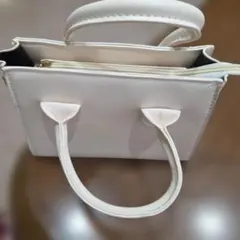 ミニバッグホワイトショルダー2way 未使用【お値下げ】