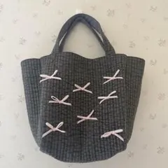 Gypsohila ♡ Town Bag （S）Noir リボンバッグ - メルカリ