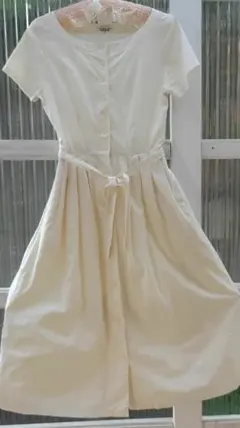 80年代　コットン　ワンピース