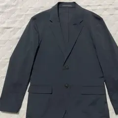 ●ユニクロ●感動ジャケット ネイビー S スリムフィット ストレッチ 長袖