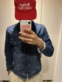 EDWIN デニムジャケット Gジャン インディゴ Sサイズ　levi'sのサムネイル