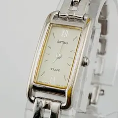新品電池 SEIKO ティセ レディース腕時計 クォーツ 稼働 スクエア 302 新品電池 SEIKO ティセ レディース腕時計 クォーツ 稼働 スクエア 302
