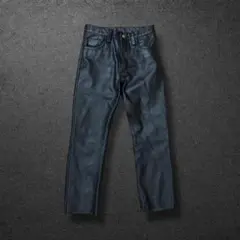 JOHNBULL HIDE-STUFF 馬革パンツ 黒 30 ロック系 バイク系 レザーパンツ ブラック バイカー パンツ 革パンツ 牛皮 本革