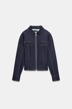 ZARA デニムジャケット ダブルジップのサムネイル