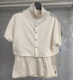 美品 ウィルフリー ボリュームジップ オールインワン グレー 