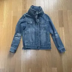 デニムジャケット スタンドカラー