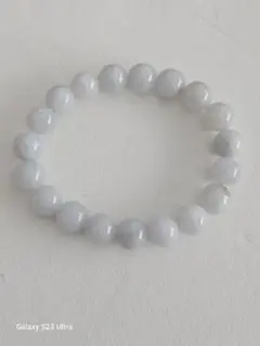 海柳ラベンダーパープルマーブルブレスレット16mm - メルカリ