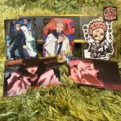 呪術廻戦★両面宿儺　カード4枚、シール1枚セット