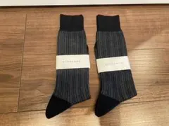 【新品タグ付き】Burberry ストライプロングソックス 2足セット