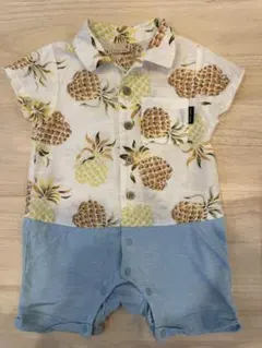 プティマイン　パイナップル ロンパース 80cm アロハ