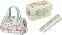 新品◆Skaterお弁当箱3点セット◆スヌーピー＆ウッドストックお箸保冷バッグ