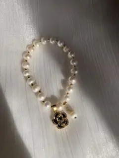 バラ付き天然　レディース　ブレスレット　バロックパール 淡水パール バロック真珠