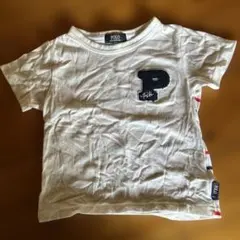 POLO Tシャツ 110cm ボーダー Pワッペンのサムネイル