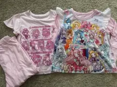 プリキュアオールスターズ 光るパジャマ3点セット 100