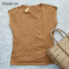 訳あり　未使用　Good on　Tシャツ　トッププルオーバー　日本製　S　綿のサムネイル