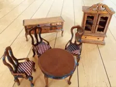 アンティーク調 ミニチュア家具セット