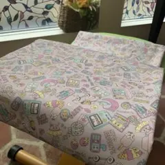 パープル レトロポップ柄 替えカバー2点 宮武製作所 プロポーションチェア 用