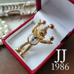 JJ ジェイジェイ ピエロ クラウン ブローチ オープンワーク マルチカラーのサムネイル