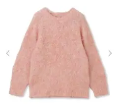 【特別値下げ】LAUTREAMONT ピンク Uネックニットセーター 9号