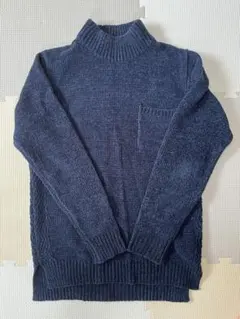 B:MING by BEAMS ビームス　ネイビー モックネック ニットのサムネイル