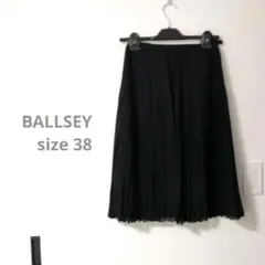 BALLSEY 38 つや消しプリーツスカート　黒　トゥモローランド　イエナ