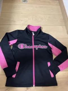 Champion ジャージ 黒/ピンク　上　130cm