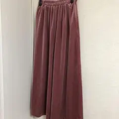 値下げ　クリスプ　ピンク　ロングワイドパンツ