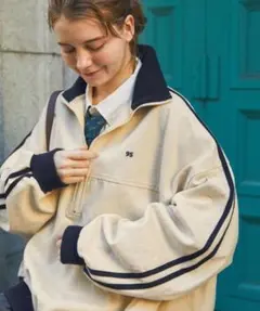 MONO-MART LADY'S デニムワンポイントナンバリング刺繍