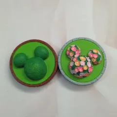 ディズニー　ミニチュアフィギュア　花壇