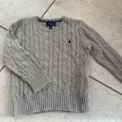 Polo Ralph Lauren ケーブル編みセーター 4/4T グレー