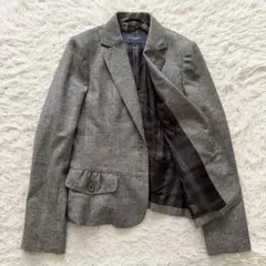 バーバリー ロンドン テーラードジャケット　ノバチェック　 グレー L