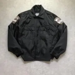 90sヴィンテージセキュリティガードジャケット企業ワッペンブルゾンライナー脱着