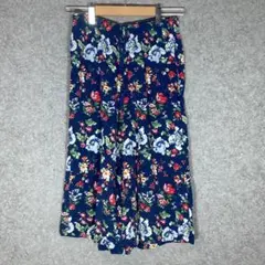 UNIQLO（M）リラコ☘️リラックスパンツ/ルームウェア/花柄/総柄/短パン