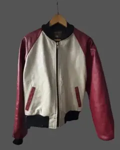 KADOYA カドヤ レザースタジャン オレンジ 日本製 - メルカリ